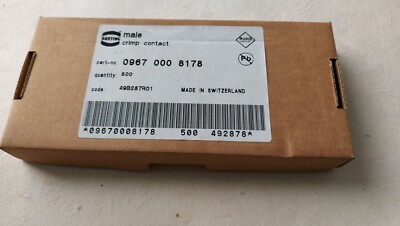sr1 HARTING 09670008178 D-Sub Male Crimp Contact  New Old Stock Qty-500pcs