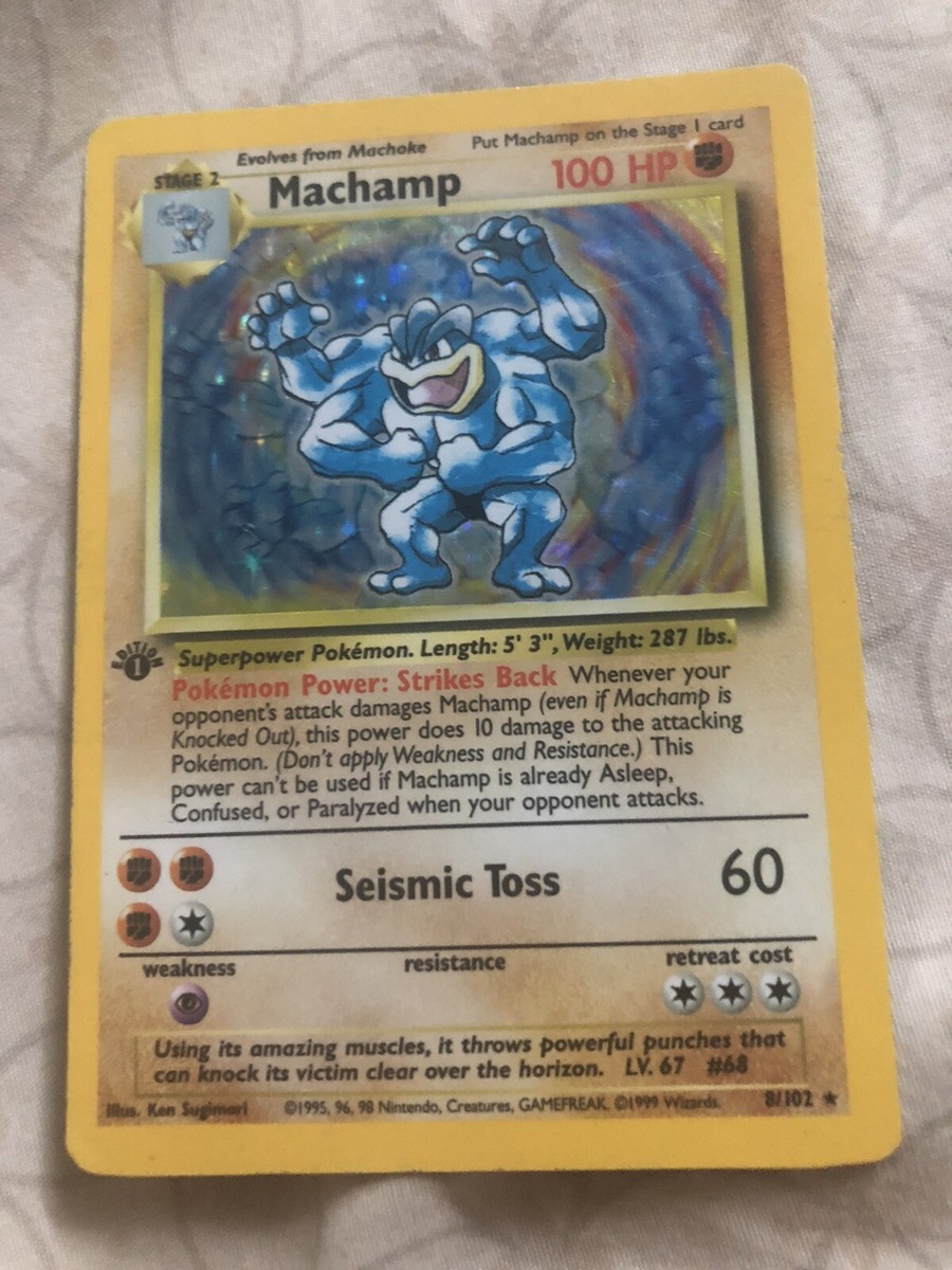 Machamp - 1st Edition - Base Set - 8/102 - Holo-foil