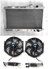 Aluminum Radiator+Fans FOR Honda Integra Acura DC2 B18 GSR RS LS 1994-2001 AT/MT
