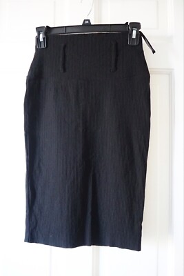 Amisu Classic Sexy Pencil Skirt Super Elastic Back Slit Size 34 (S)