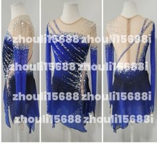 New ice figure skating dress Baton rotating dress custom size