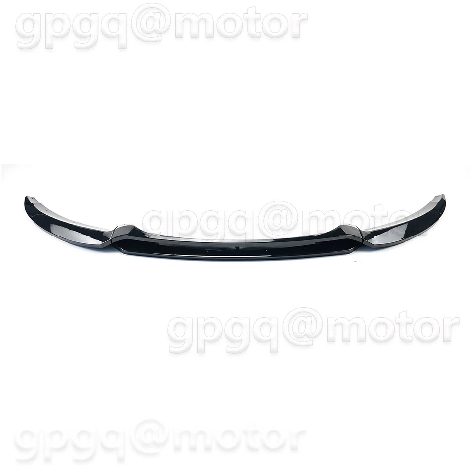 Labio divisor de parachoques delantero negro brillante V1 para BMW E82 128i 135i M Sport 2007-2013 Foto 4 de 4