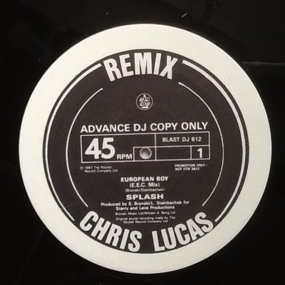 Splash - European Boy (12'', S/Sided, Promo)