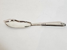 1873 antikes Buttermesser Silber 84 Stempel kyrillsch P F Grafenkrone siebzackig