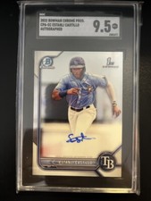 2022 Bowman Chrome Prospect Autographs #CPAEC Estanli Castillo SGC 9.5 Rays