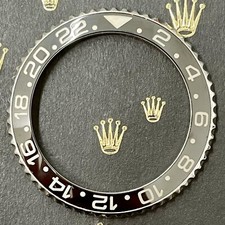 Rolex Hommes 40mm Huître Céramique Gmt - Master II Facette Noire & Insert R: