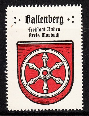 414256/advertising stamp-Kaffee Hag-coat of arms of Ballenberg/Baden