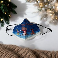 CHRISTMAS Face Mask: Child, Washable, Adjustable. Merry Christmas 