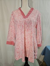 LL Bean Womens Large Hooded Tunic Top Shirt Cover Up Beach Camping Hiking Hoodie
