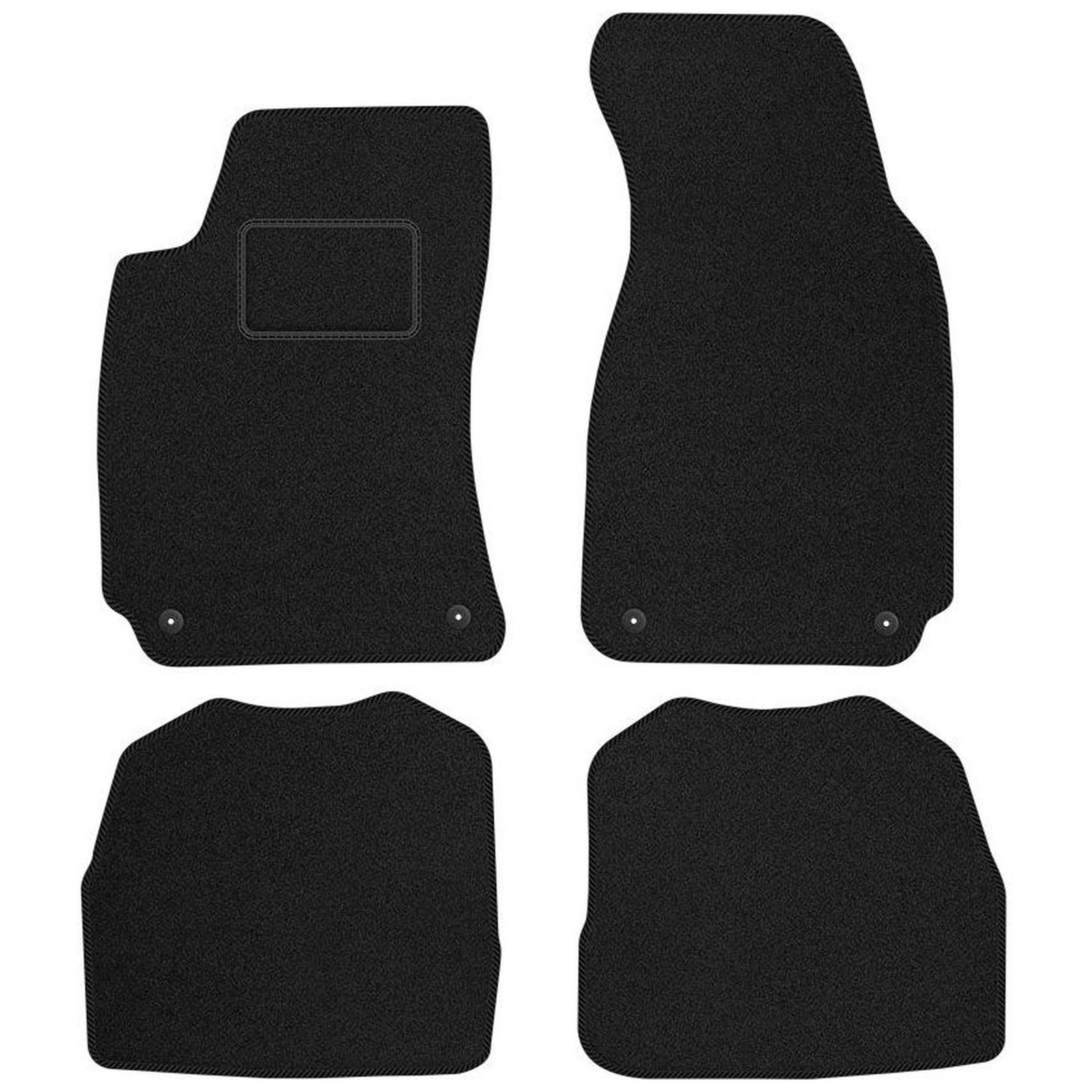 Tapis de sol en velours noir STREAK : la protection idéale pour Skoda Superb I