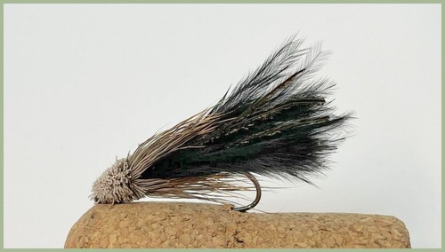 BARBLESS Muddler Flies, Trout Flies, 12 Pack Black,Olive & White Mixed 10/12 - Picture 2 of 5