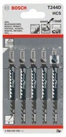 Bosch StichsäGeblatt T244D Speed For Wood Kurvenschnitte Holz 5Stk. 2608630058