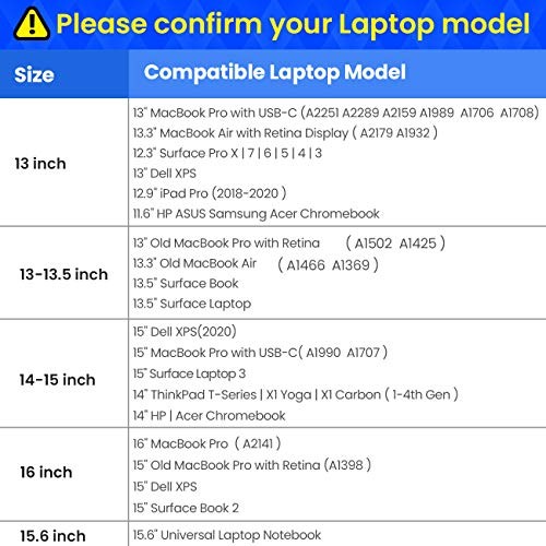 360 Laptop Sleeve Case for 16-inch MacBook Pro M4/M3/M2/M1 Pro/Max - 第 5/5 張圖片