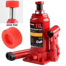 10 Ton Hydraulic Bottle Jack Car Lifting Tool With Safety Valve  Carrying Case