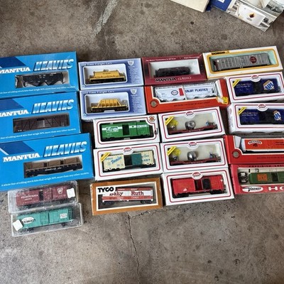 Lot 20 Ho Scale Trains Mantua Model Power IHC Napa Baby Ruth Maine Flat Load Woo