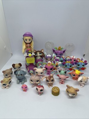 Littlest Pet Shop 24 Figuren - Sammlung - LPS Konvolut - Hasbro + Haus - Used