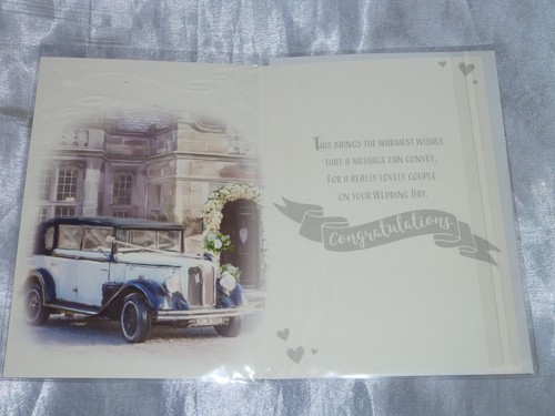 WEDDING DAY CARD CONGRATULATIONS ON YOUR MARRAIGE TO BOTH OF YOU WED - Picture 8 of 31