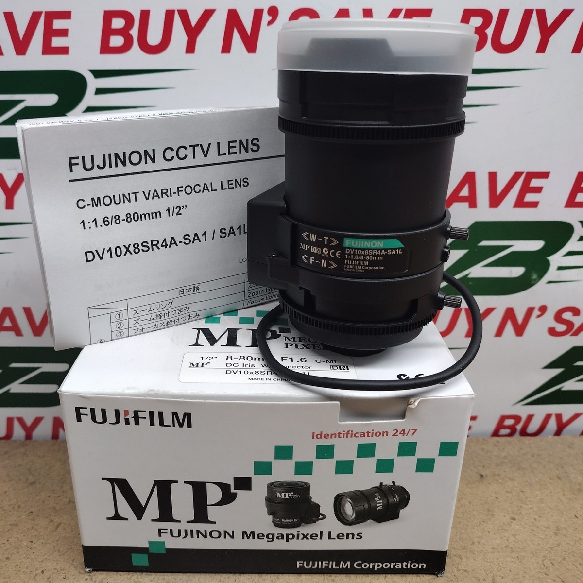 Fujifilm Fujinon DV10x8SR4A-SA1L F 1:1.6/8-80mm Varifocal Lens