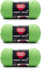 Red Heart Super Saver Spring Green Yarn - 3 Pack of 3 pack,