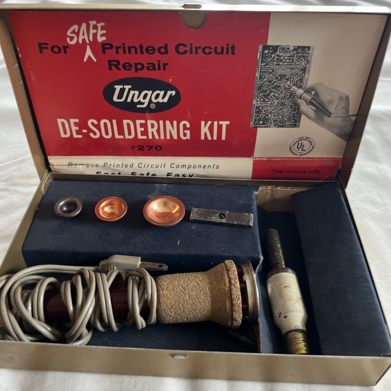 Ungar No. 270 De-Soldering Kit - Complete with Metal Case
