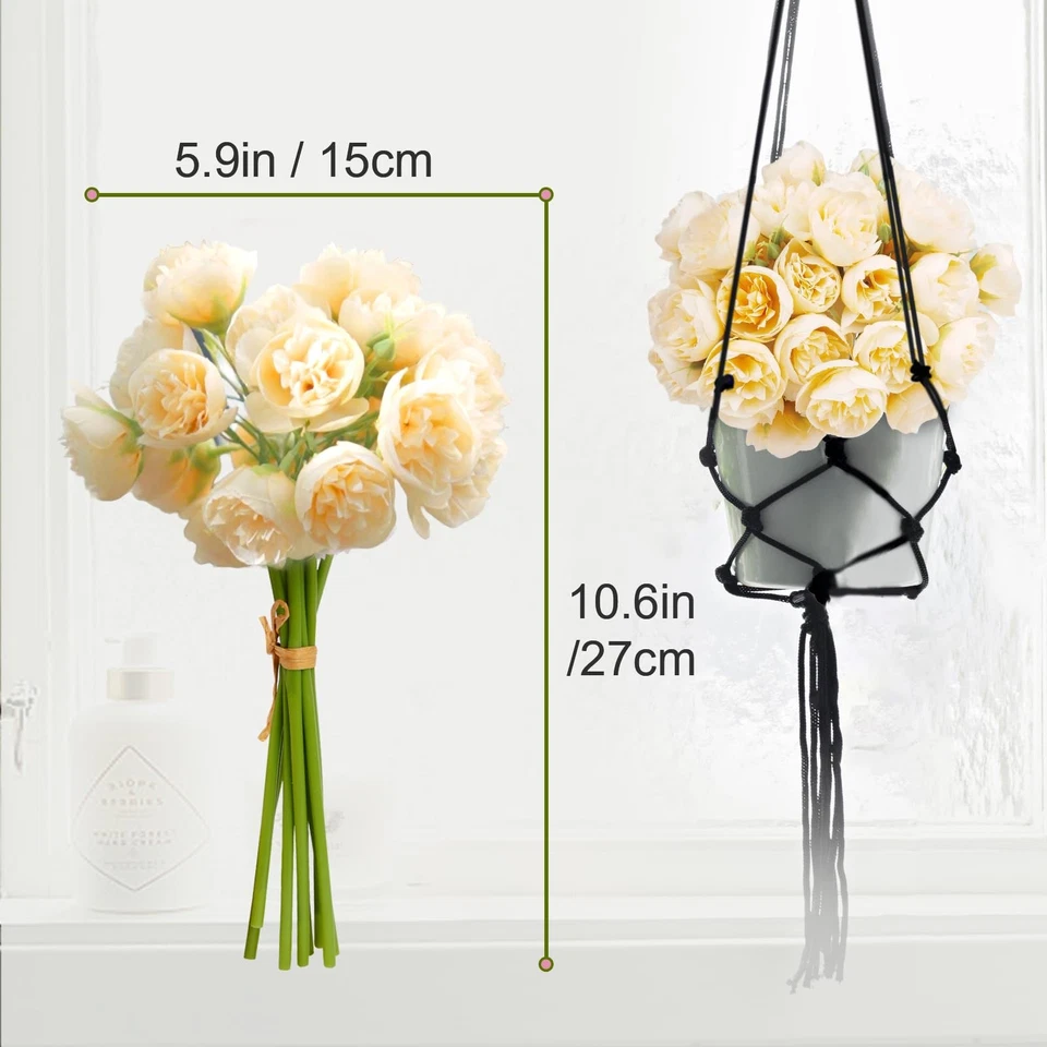 9 Bunches 27 Pcs Yellow Ranunculus Artificial Flowers, Faux Silk Mini Wedding... - Image 2 of 4