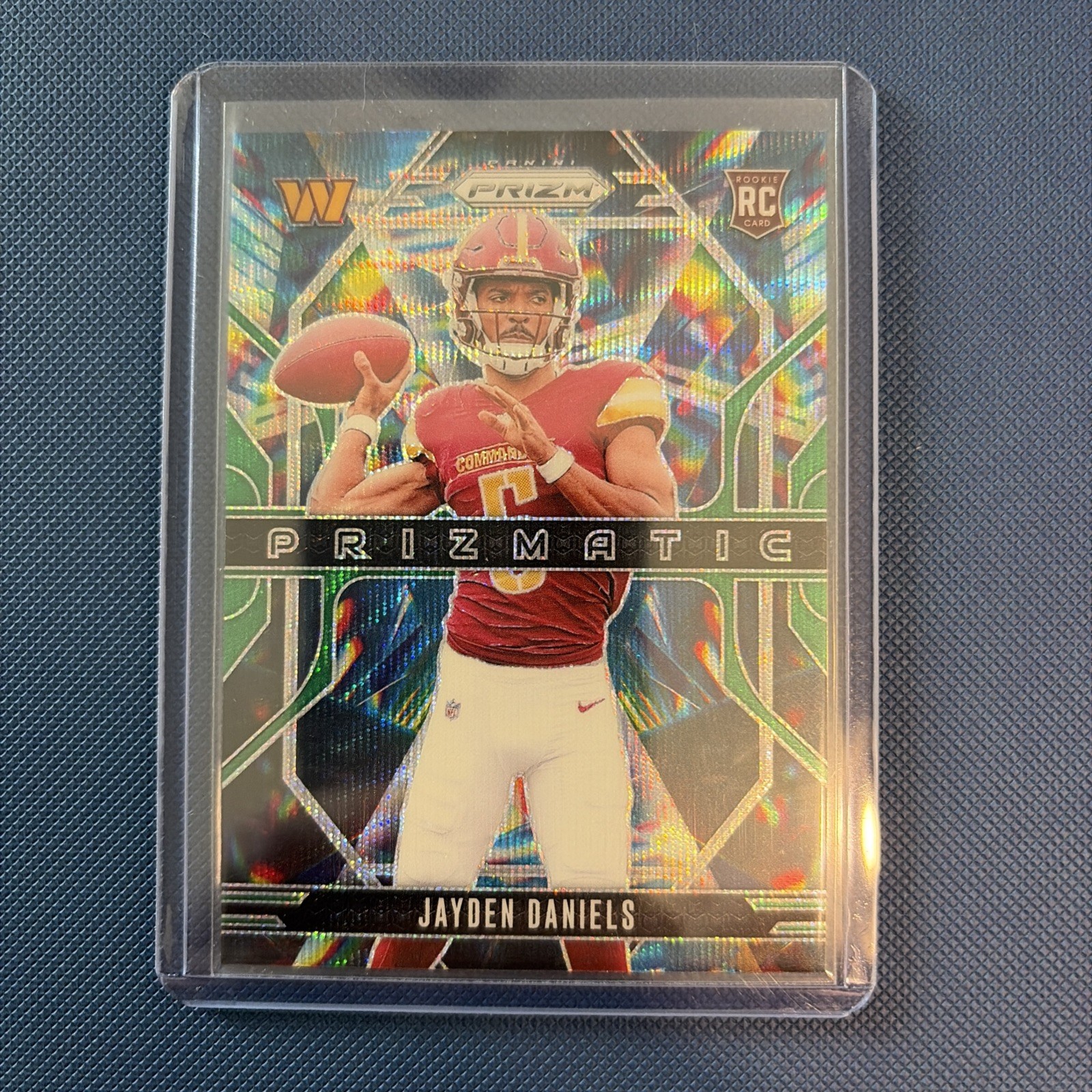 2024 Panini Prizm - Prizmatic Jayden Daniels #3 Green Ice Prizm (RC)