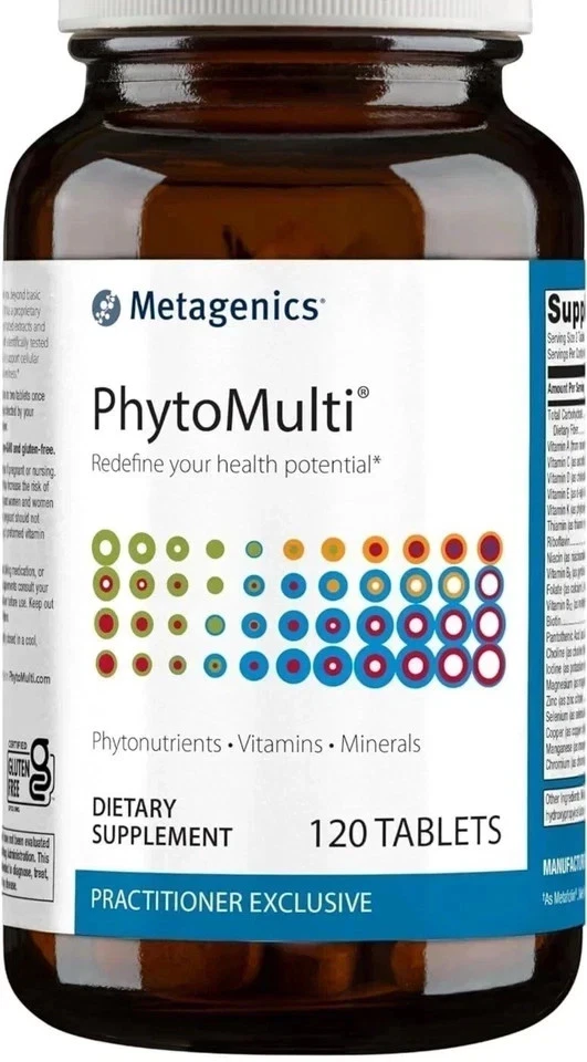 Metagenics PhytoMulti Multivitamínico Sin Hierro - 120 Comprimidos Foto 2 de 4
