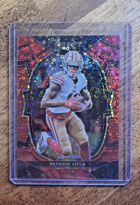 2022 Panini Select Concourse Brandon Aiyuk #4 Red Disco Prizm /49 San Francisco