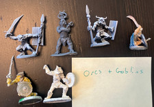 Ral Partha Orcs Goblins lot D D mini dungeons dragons Orc Slaver
