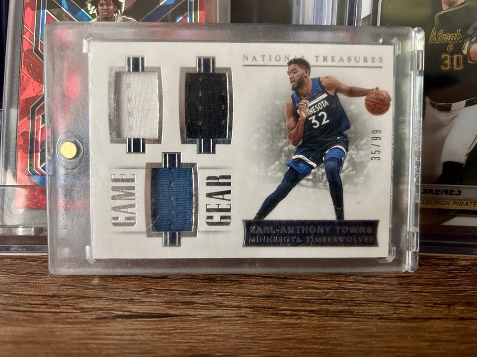 Karl Anthony Towns Panini National Treasures Game Gear GGT-2 (Game Worn) /99 - Image 2 of 4