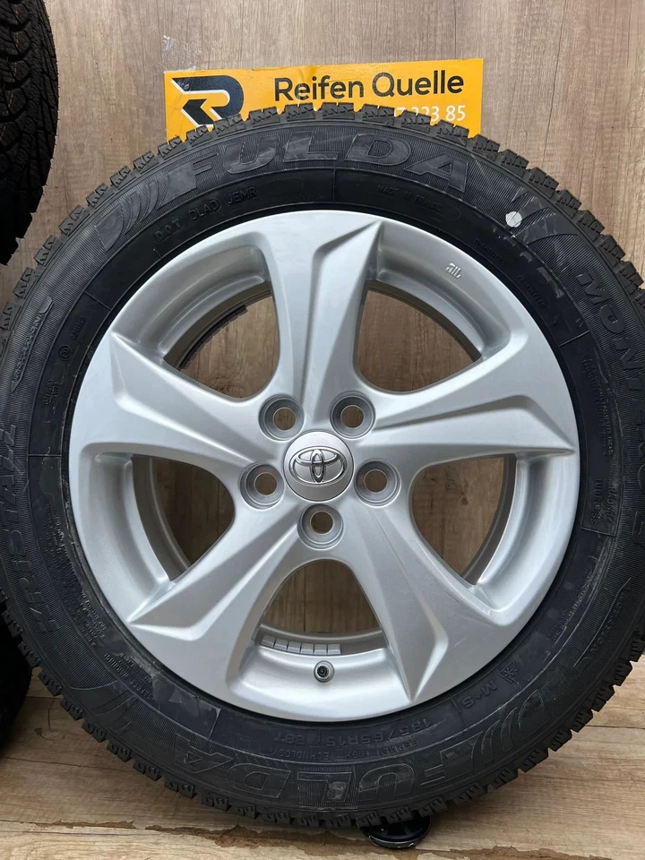 4x neue original Winterräder 15 Zoll Toyota Yaris XPA1F EU M 185 65 R15 RDKS - Bild 4 von 4