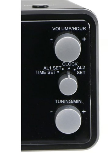 UHRENRADIO  RADIOWECKER UKW RADIO 2 WECKZEITEN DIMMBAR GROSSES DISPLAY - Bild 2 von 3