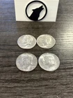 4 Coin Lot 90% Silver 1964 Kennedy Silver Half Dollars