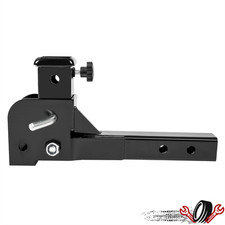 2 Folding Trailer Hitch Mount Shank Adapter Foldable Cargo Wheelchair Carrier