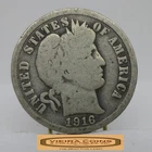 1916 Barber Silver Dime, 90% Silver - #C58344NQ