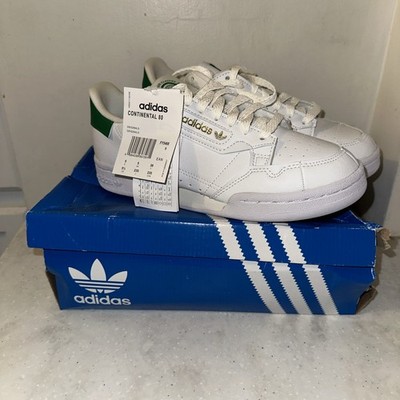 adidas Continental 80 White Off White Green Sneakers Unisex UK 5 / US M5.5 / W7