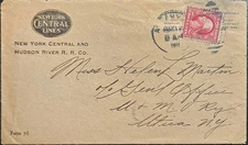 New York Central Lines Hudson River Railroad Advertising Albany 1911