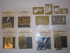 12 Lasting Impressions Brass Embossing Stencil Templates Gardening Holidays more