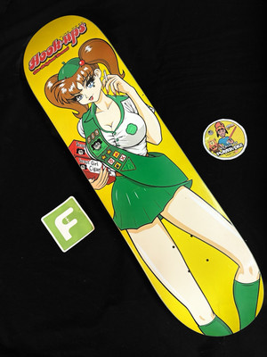 cigarette skateboard RARE Girl Scout Cigarette Smoking Hookups Skateboard Deck Jeremy Klein