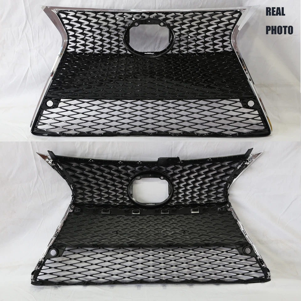 Parrilla de parachoques delantero cromada + negra para Lexus IS250 IS350 F Sport 2014-2016 Foto 2 de 4