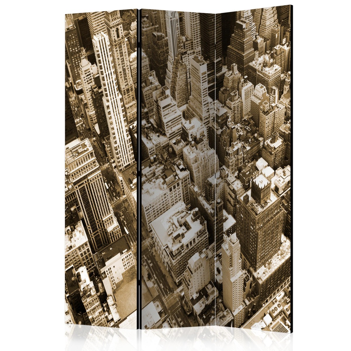 Paravent 3 volets New York Manhattan 135x172cm toile intissee haute definition