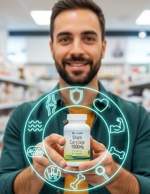 Shark Cartilage Capsules 1000 mg Serving : Extra Strength