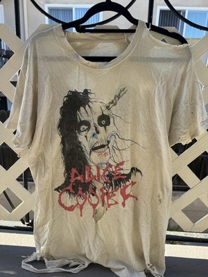 Vintage Alice Cooper T-Shirt Raise your Fist and Yell Tour 87-88 RARE