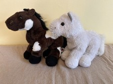 GANZ Webkinz Plush Toy Lot of 2, American Albino HM 209 and Pinto HM147