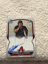 2023 Bowman Chrome Deyvison de los Santos 1st Auto