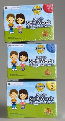Meet The Sight Words - Level 1 ,2 & 3 Easy Reader Books 
