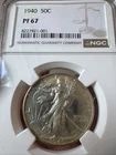1940 Walking Liberty Half Dollar 50C NGC PF67 PR67