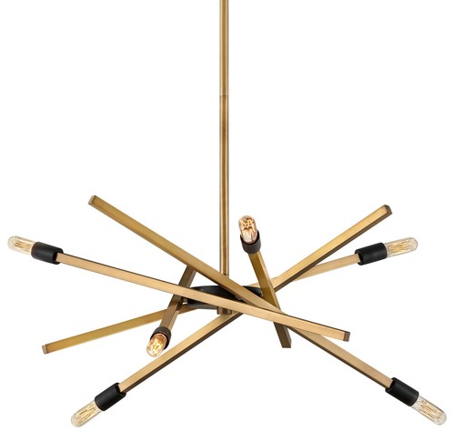 Hinkley Lighting 4765 Archer 6 Light 26"W Sputnik Chandelier - Brass