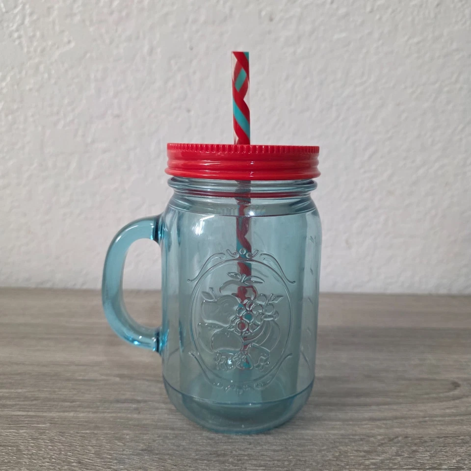 Aladdin 2-Set Insulated 20oz Clear Plastic Mason Jar Tumbler Travel Mug - Image 3 of 4