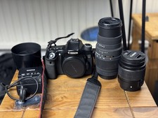 Canon EOS 70D 20.2MP DSLR Camera 10k shutter count 14-55mm + Sigma DG 70-300mm